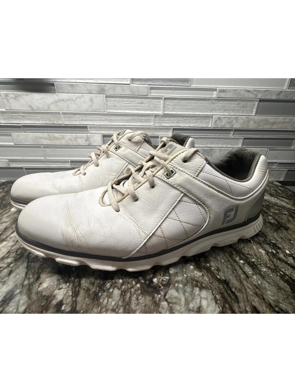 FootJoy Pro/SL Men's White Silver Gray Golf Shoes Model 53579 - Size 11.5